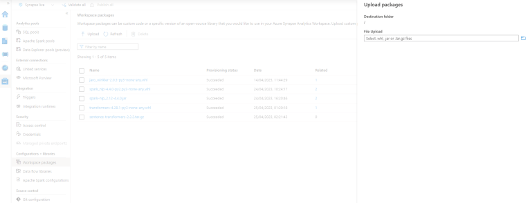 Managing Python Libraries on Azure Synapse Apache Spark Pools | NaadiSpeaks